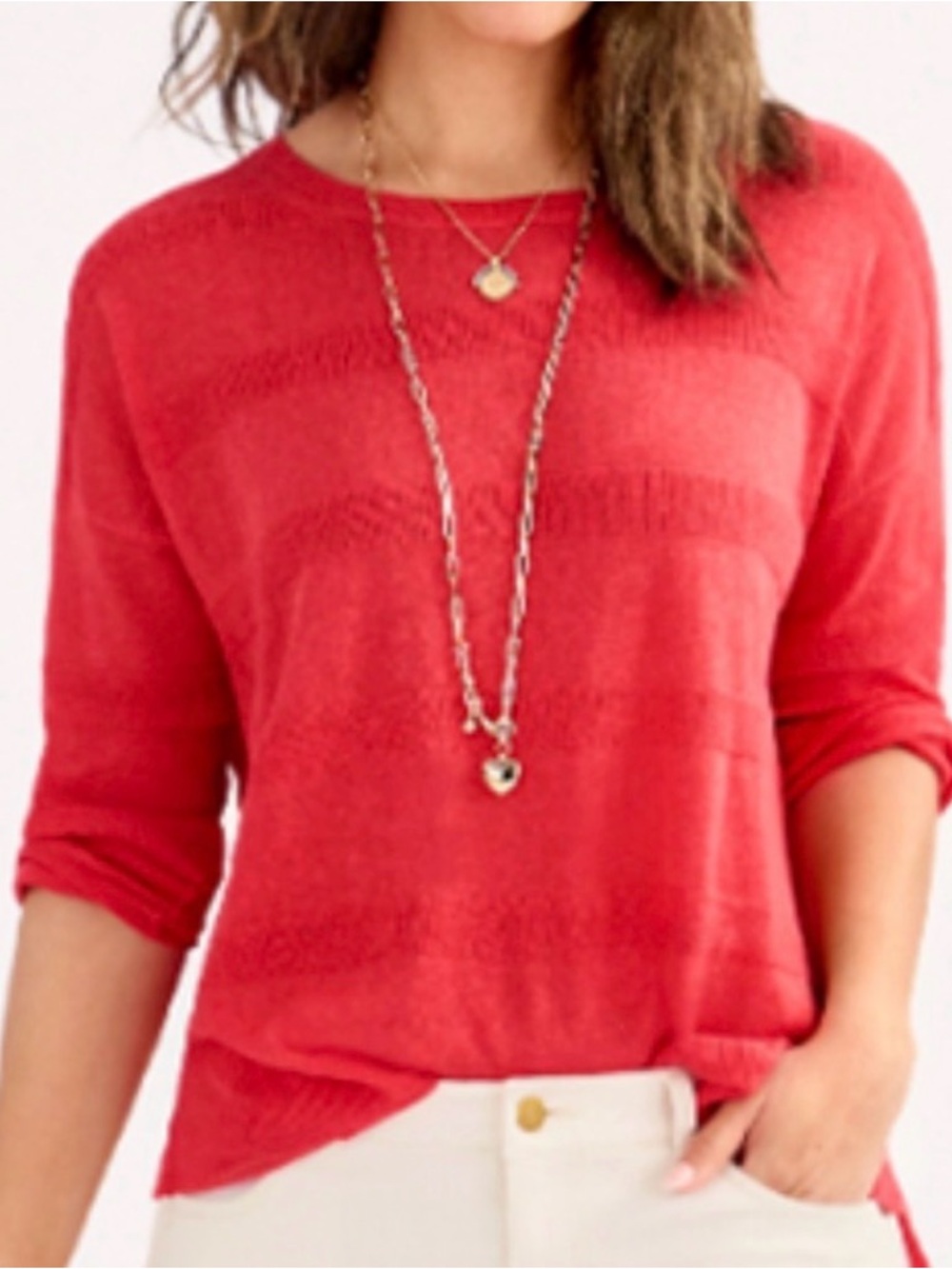 Cabi Shadowstripe Pullover Size Small EUC